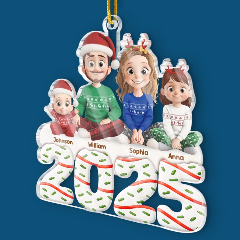 Custom Name Christmas Family Gifts - Personalized Ornament