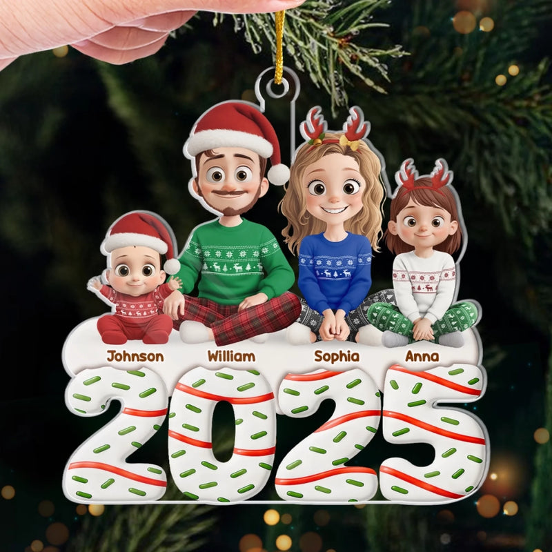 Custom Name Christmas Family Gifts - Personalized Ornament
