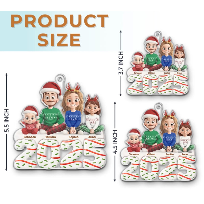 Custom Name Christmas Family Gifts - Personalized Ornament