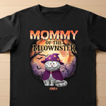 Custom Name Halloween Cat Gifts for Women - Personalized Long Sleeve T-Shirt
