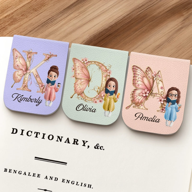 Custom Leather Magnetic Bookmark - Personalized  Bookish Gifts For Book Lovers, Bookworms, Readers - Bound By Stories