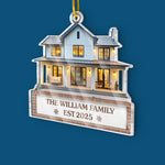 Custom Family Name Christmas House Gifts - Personalized Ornament