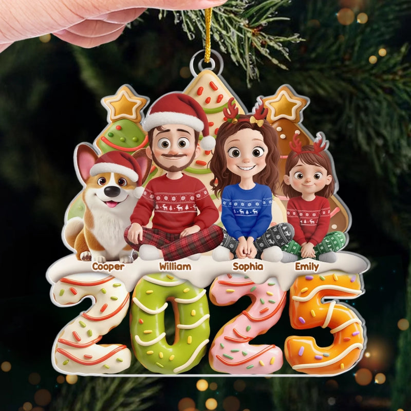 Custom Name Christmas Family Gifts - Personalized Ornament