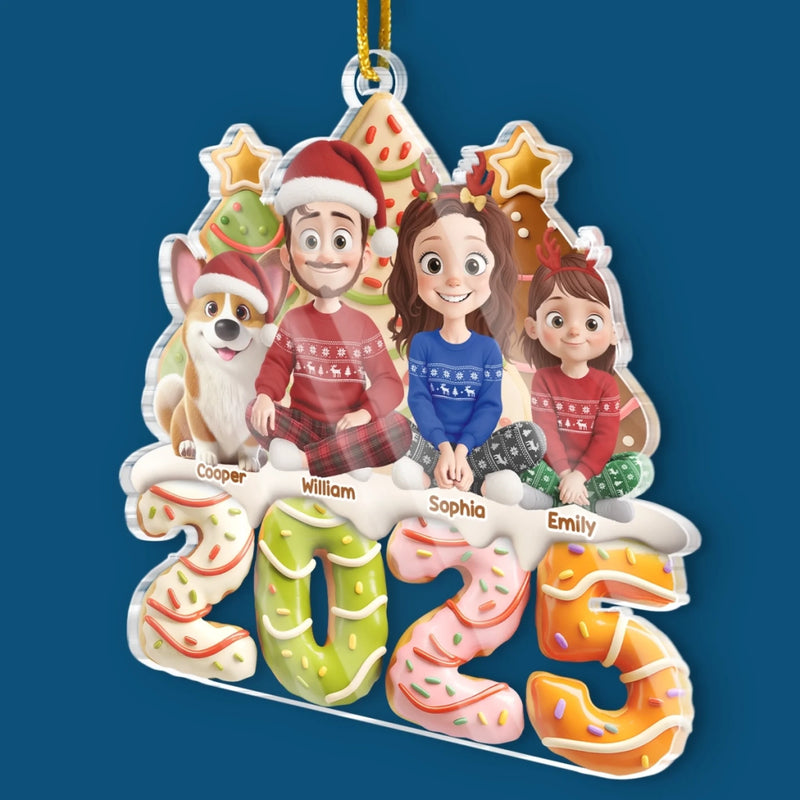 Custom Name Christmas Family Gifts - Personalized Ornament