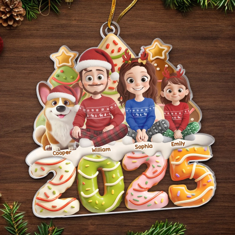 Custom Name Christmas Family Gifts - Personalized Ornament