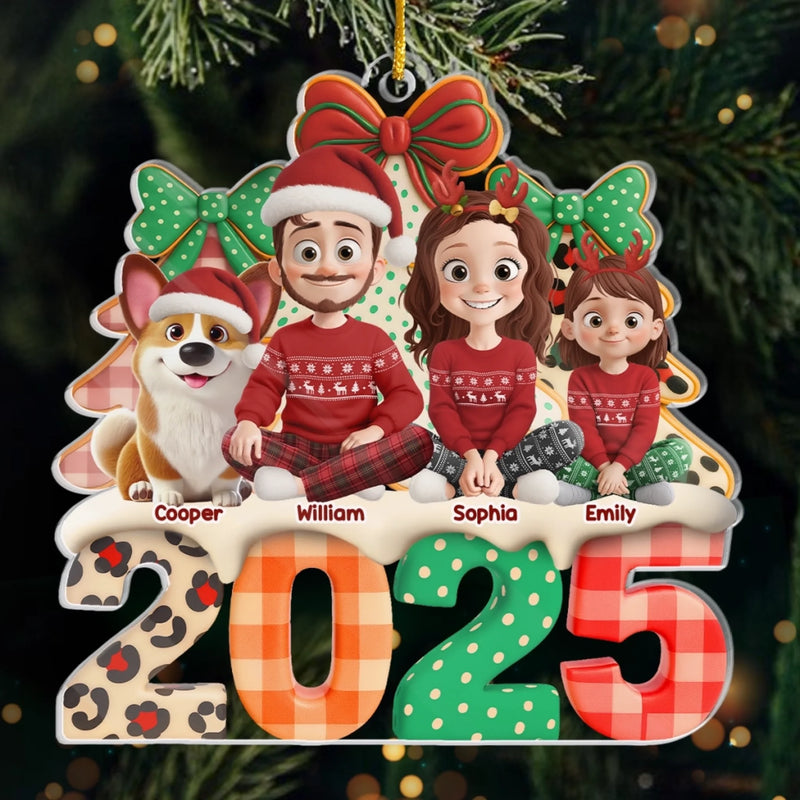 Custom Acrylic Ornament - Personalized Christmas Birthday Gifts For Family, Dog Cat Lovers - Pawfect Holiday Cheer