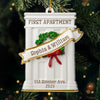 Custom First Christmas In New Home Acrylic Ornament - Personalized Anniversary Christmas Wedding Gifts For Husband And Wife, Him And Her, New Homeowners, Couples, Friends - Our Cozy Beginning