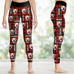 Custom Pet Photo Christmas Gifts for Dog Moms - Personalized AOP Leggings