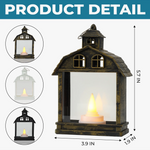 Custom Photo Memorial Tribute Decor - Personalized LED House Lantern Light