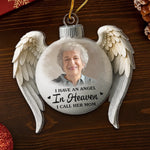 Custom Photo Memorial Angel Gifts for Mom - Personalized Ornament