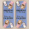 Custom Leather Magnetic Bookmark - Personalized  Bookish Gifts For Book Lovers, Bookworms, Dog Dad And Mom - Paws Off My Page