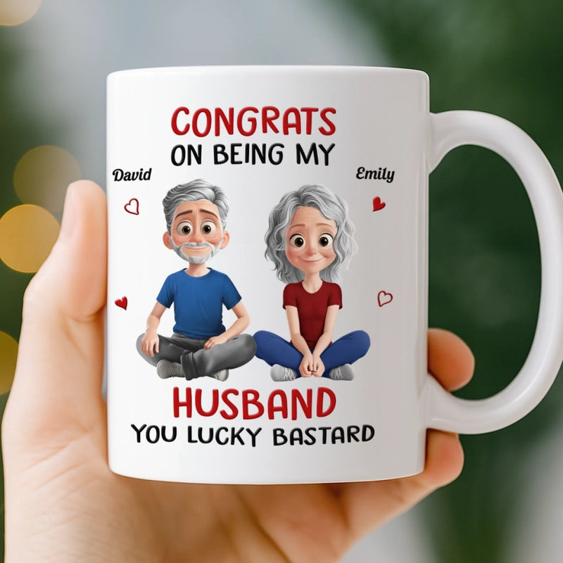 Custom Name Funny Husband Gifts for Couples - Personalized Mugs