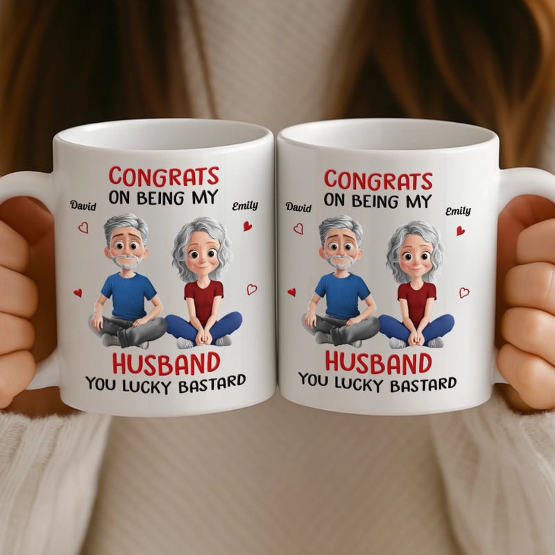 Custom Name Funny Husband Gifts for Couples - Personalized Mugs