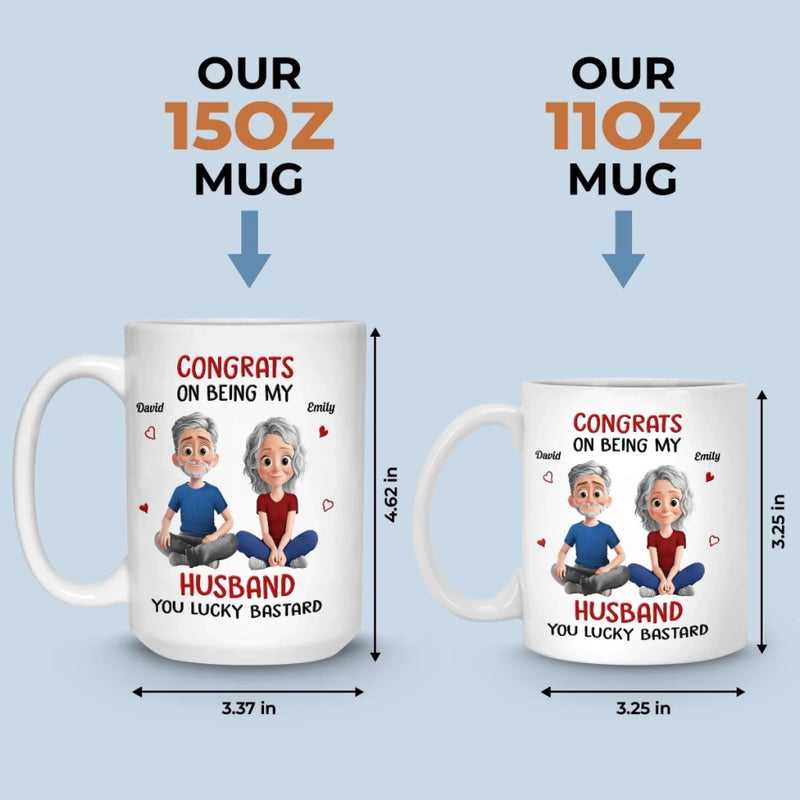 Custom Name Funny Husband Gifts for Couples - Personalized Mugs