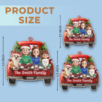 Custom Name Christmas Family Truck Gifts - Personalized Ornament