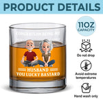 Custom Name Funny Husband Gifts - Personalized Whiskey Glass