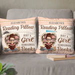 Custom Name Book Lover Reading Gifts - Personalized Pillow