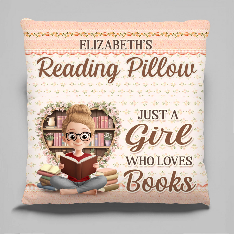 Custom Name Book Lover Reading Gifts - Personalized Pillow