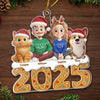 Custom Acrylic Ornament - Personalized Christmas Birthday Gifts For Dog Cat Lovers, Dog Dad And Mom, Cat Owners - Our Love Our Christmas