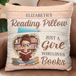 Custom Name Book Lover Reading Gifts - Personalized Pillow