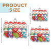 Custom Crochet Snowman Acrylic Ornament - Personalized Christmas Birthday Gifts For Mom, Dad, Brother, Sister, Kids - Warm Hugs Woven