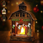 Custom Name Christmas Family Decor - Personalized LED House Lantern Light