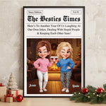 Custom Name Best Friend Christmas Gifts - Personalized Poster