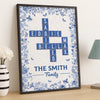 Custom Scrabble Vertical Poster - Personalized Birthday Gifts For Mom, Dad, Brother, Sister, Kids - Joy Grows When We Are One