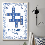 Custom Name Scrabble Family Decor - Personalized Poster