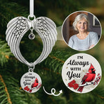 Custom Photo Memorial Cardinal Gifts - Personalized Projection Photo Ornament