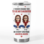 Custom Name Dad Daughter Love Gifts - Personalized Tumbler