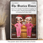 Custom Name Best Friend Christmas Gifts - Personalized Poster