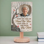 Custom Photo Memorial Keepsake Decor - Personalized Fabric Table Lamp