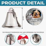 Custom Pet Photo Memorial Dog Gifts - Personalized Bell Ornament with Charms