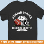 Custom Name Senior Mama Football Gifts - Personalized Apparel