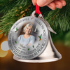 Custom Photo Cardinal Bell Ornament With Charms - Personalized Memorial Sympathy Gifts For Loss Of Mom, Dad - Forever Loved Forever Remembered