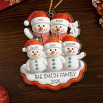 Custom Name Christmas Family Gifts - Personalized Ornament