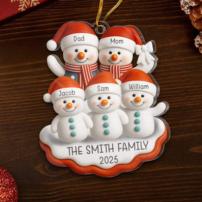 Custom Name Christmas Family Gifts - Personalized Ornament
