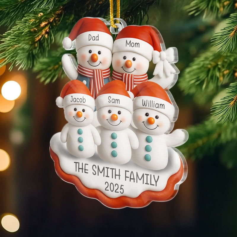 Custom Name Christmas Family Gifts - Personalized Ornament