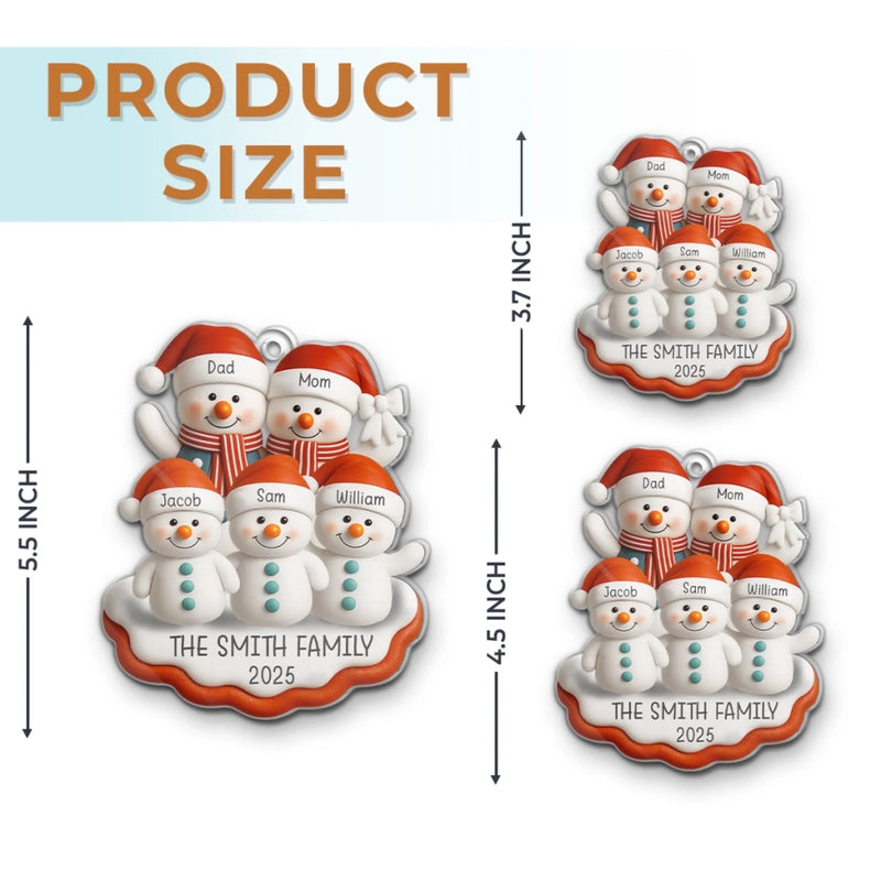 Custom Name Christmas Family Gifts - Personalized Ornament