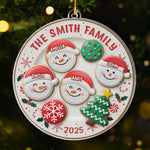 Custom Name Christmas Cookie Family Gifts - Personalized Ornament