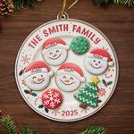 Custom Name Christmas Cookie Family Gifts - Personalized Ornament
