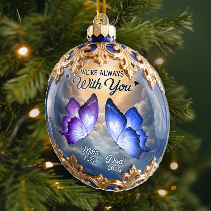 Custom Memorial Butterfly Gifts - Personalized Ornament