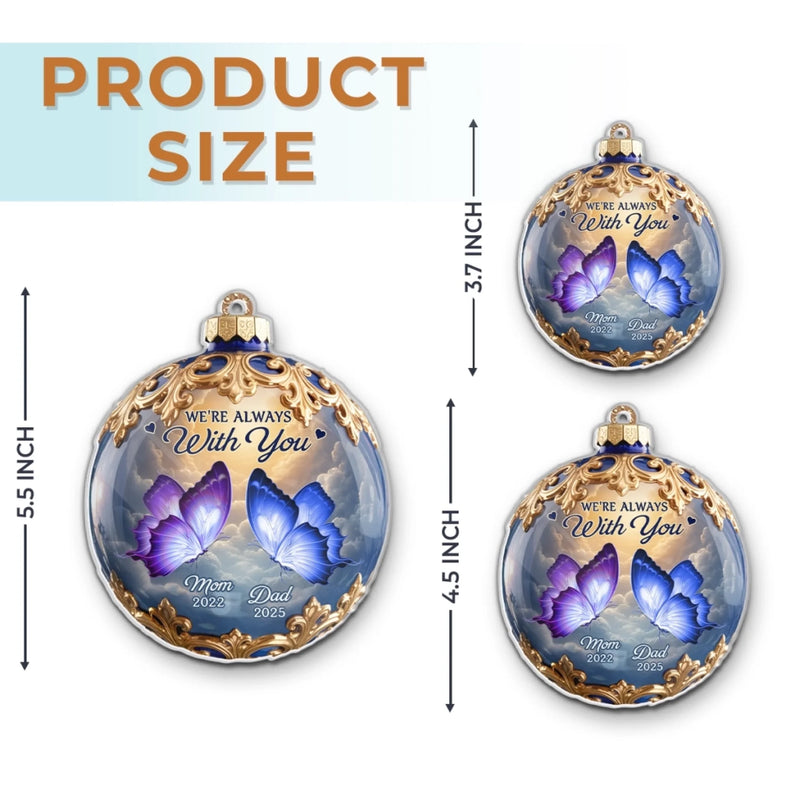 Custom Memorial Butterfly Gifts - Personalized Ornament