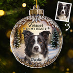 Custom Pet Photo Memorial Christmas Gifts for Dog Lovers - Personalized Ornament
