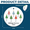 Custom Ceramic Ornament - Personalized Christmas Birthday Gifts For Brother, Sister - Magic Begins Under Here