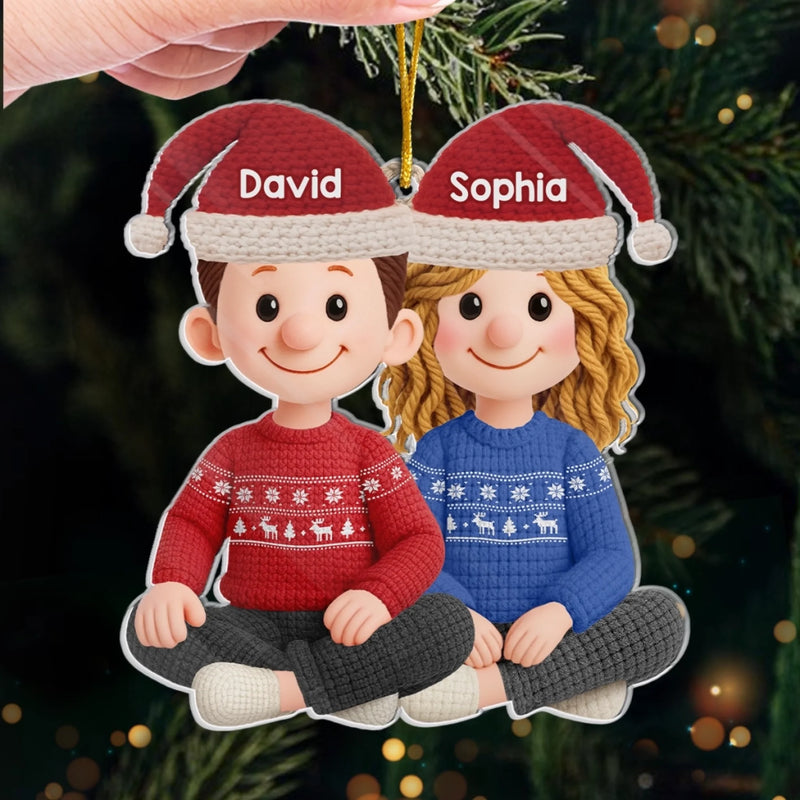 Custom Name Christmas Gifts for Kids - Personalized Ornament
