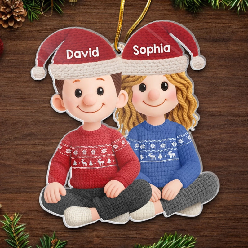 Custom Name Christmas Gifts for Kids - Personalized Ornament