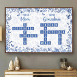 Custom Name First Mom Now Grandma Family Gifts - Personalized Poster