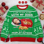 Custom Name Funny Christmas Dog Lover Gifts - Personalized Sweatshirt